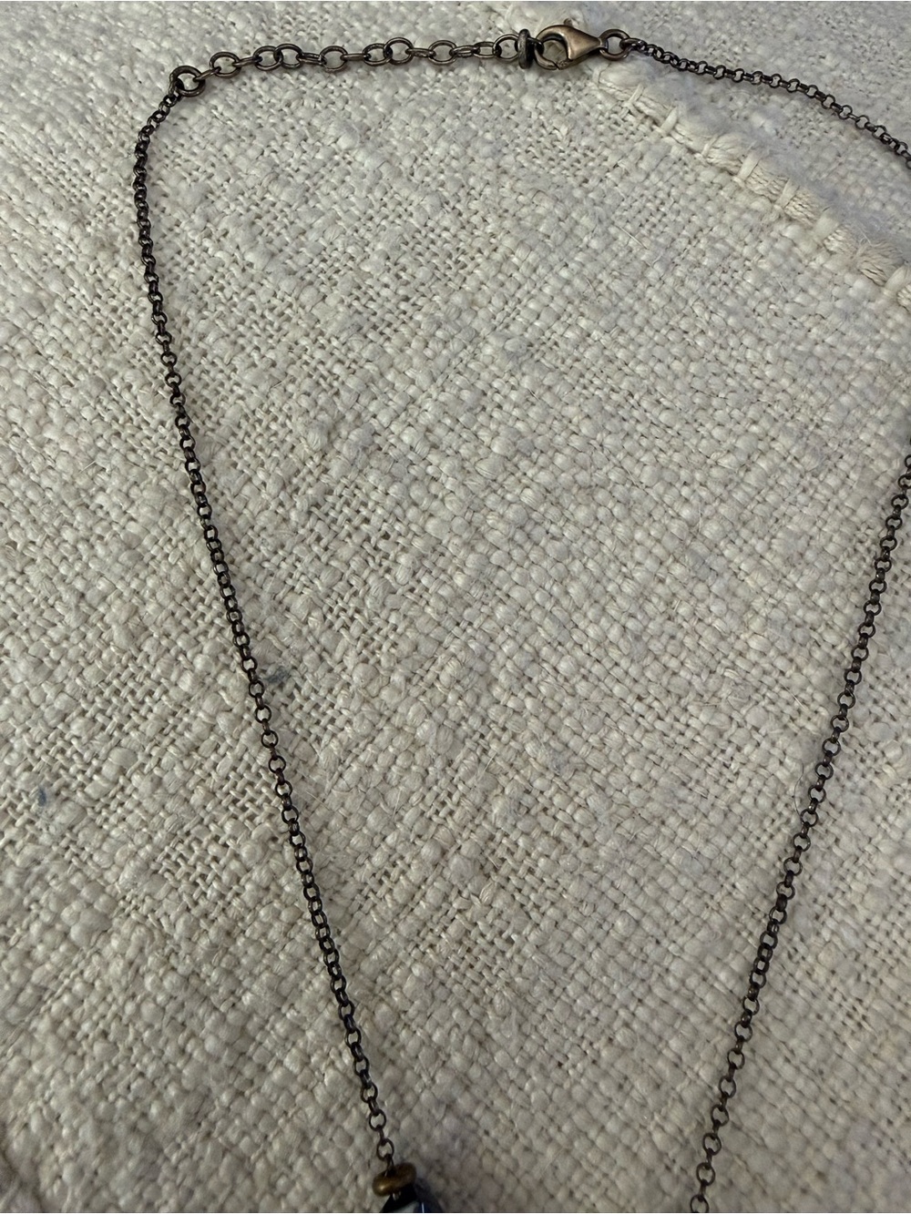 Silpada Black Chain Abalone & Pearl Cluster Necklace - Picture 4 of 9